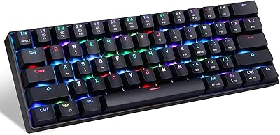 Clavier de jeu mécanique filaire motospeed 60% ck61 61 touches rétroéclairage