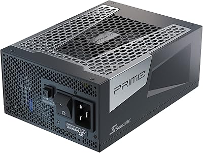 Seasonic prime tx-1600, unité complète, 80 plus titanium, 1600 w, sli/crossfire, single rail