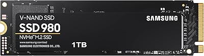 Ssd interne samsung 980 1 to pcie 3.0 (jusqu'à 3 500 mo/s) nvme