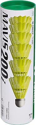 Volants de badminton en nylon yonex mavis 200i unisexe adulte, paquet de 6