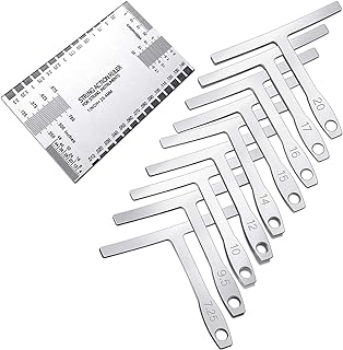 10 outils luthier inclus 9 jauges de diamètre sous les cordes et 1 règle de travail des cordes, outil de mesure pour les outils de réparation de configuration de guitare. Redéfinissez vos attentes shopping avec Diaytar