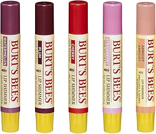 Ensemble de brillants à lèvres hydratants 100 % naturels burt's bees - pastèque, prune, cerise, fraise et abricot. Diaytar : Quand qualité rime avec économie
