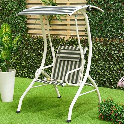 Chaise pivotante danube home corina | chaise suspendue au design moderne | balançoire