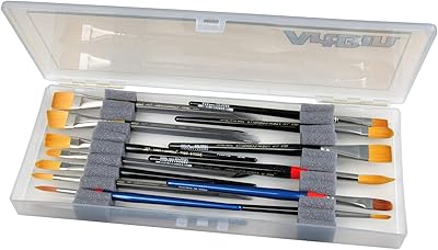 Boîte à pinceaux art pen kw903 avec inserts en mousse organisateur de portable