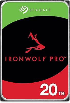 Seagate ironwolf pro, 20 to, disque dur interne nas, cmr 3,5 pouces, sata