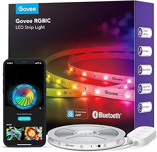 Bande lumineuse led intelligente jovi rgbec, 32,8 pieds pour chambre à coucher, lumières