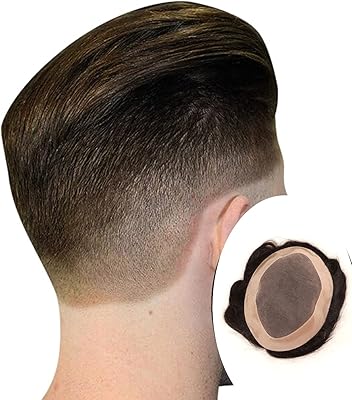 Prafrajia postiches australiennes pour hommes, 100 % cheveux humains, aspect naturel, système