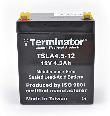 Batterie au plomb scellée terminator tsla 4,5-12,12v-4,5ah