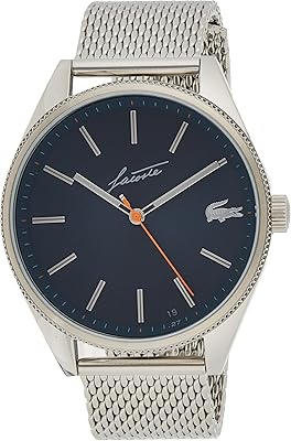Montre à quartz analogique pour homme avec bracelet en acier inoxydable
