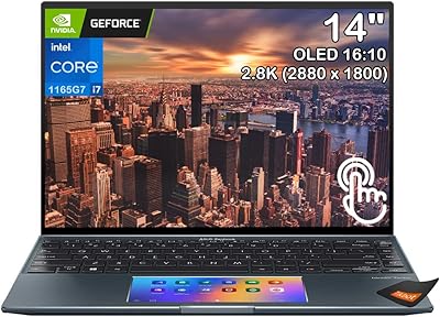 Asus zenbook 14\" oled 2,8k (2880 x 1800) écran tactile pour ordinateur portable