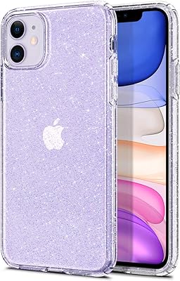 Coque de protection spigen liquid crystal glitter conçue pour iphone 11 - quartz