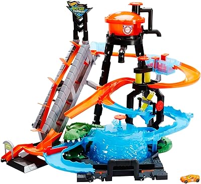 Hot wheels - adorable grand ensemble de jouets de lavage de voiture