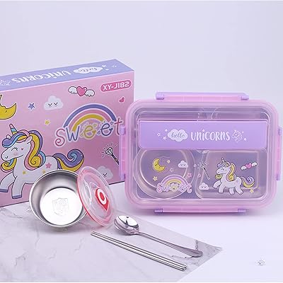 Boîte à lunch pour enfants avec couverts, boîte à lunch bento pour enfants
