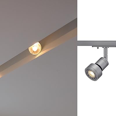 Ampoule spot slv 1 étage aluminium 50 watts gris