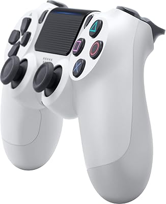 Contrôleur de manette de jeu bluetooth sans fil amj pour sony ps4 (blanc)