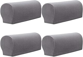 Housses d'accoudoirs de canapé extensibles housses en élasthanne jacquard pour chaises et canapés