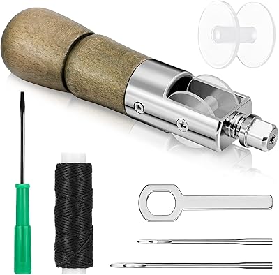 Kit d'outils de réparation de points, couture à la main en cuir