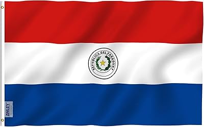 Uniquement drapeau du paraguay de fly breeze taille 3 x 5