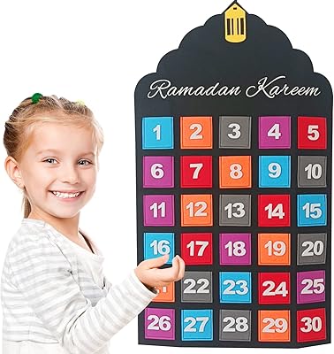 Calendrier compte à rebours pour le mois sacré du ramadan 2023 décorations du