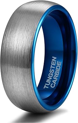 Bague de mariage en tungstène pour hommes et femmes, 4 mm, 6 mm