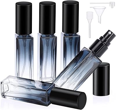 Flacon de parfum de voyage rechargeable 5 petits récipients en verre de 10