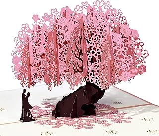 Carte de vœux romantique en fleurs de cerisier x-spring carte de joyeux anniversaire
