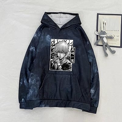 Sweat à capuche imprimé dessin animé manga japonais pour hommes, cool hip hop