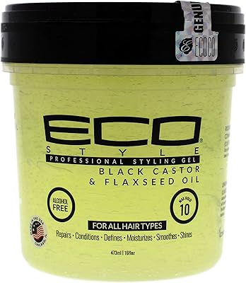 Huile de ricin noir et de graines de lin eco style, 473 ml