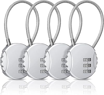 Serrure à combinaison unillock 3 chiffres 4 cadenas étanches d'extérieur pour casier