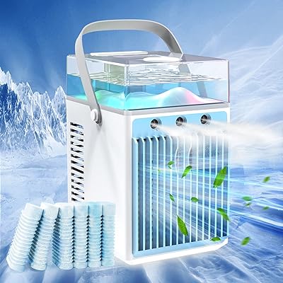 Refroidisseur d'air de climatiseur mobile mini portable usb 4 en 1 avec 6