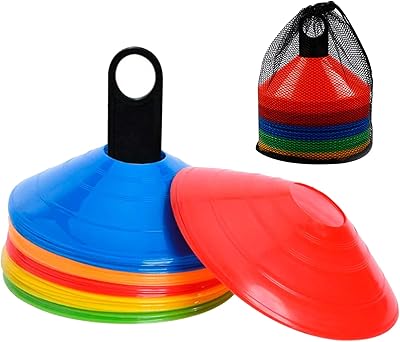 Cônes d'agilité de beauté pour l'entraînement de football, 50 marqueurs de disque, cônes