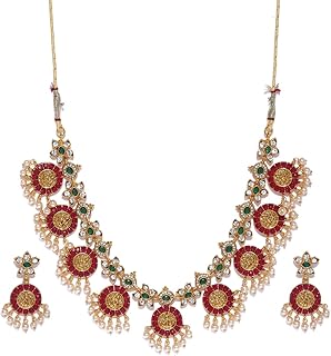 Parure de bijoux en perles zafiri pour femme (vert) (zpfk8983) métal