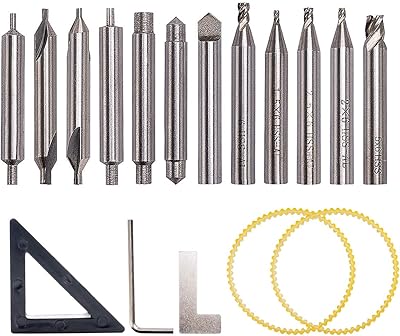 Douki ki 12 pièces hss fraise jeu de forets outils de serrurier pièces