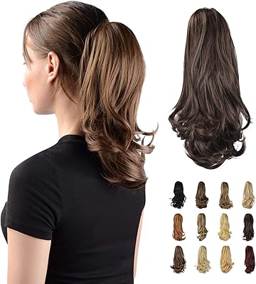 Extension de cheveux synthétiques à griffes bouclées longues de 33 cm sophyan