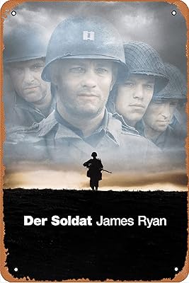 Affiche de film sauver le privé ryan affiche vintage en métal pour la maison