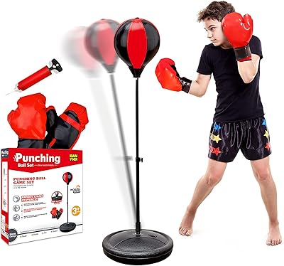 Sac de boxe enfant avec support, 3 4 5 6 7 8 9