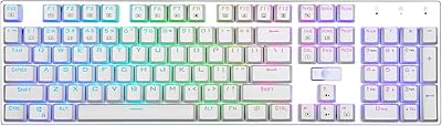 Clavier de jeu mécanique ielement z-88 rgb switch rouge linéaire et silencieux