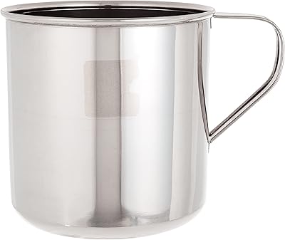 Tasse raj en acier 14 cm, argent, nm0014, 1 pièce