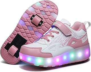 Chaussures lumineuses led unisexes pour enfants baskets de skateboard chaussures à roulettes d'entraînement