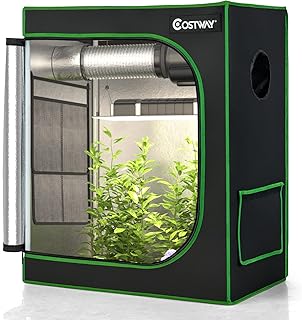 Tente de culture hydroponique en mylar réfléchissante costway 30x18x36 pouces avec plateau. Découvrez le shopping sans frontières avec Diaytar Sénégal