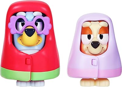 Bluey figure grannies : & bingo 2.5" paquet de 2 multiples