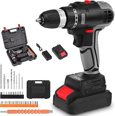 Perceuse sans fil aklo 48v 33 pièces, perceuse électrique avec batterie lithium-ion 2000mah