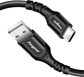 Câble usb c fasgear, câble de chargement usb type c de 3 pieds