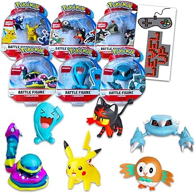 Collection de figurines pokémon pour enfants, garçons et filles - lot de 9 figurines de combat pokémon comprenant pikachu, buffet et plus d'autocollants | figurines pokémon. Diaytar : Parce que vous méritez le meilleur sans vous ruiner