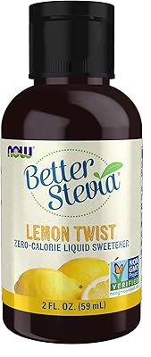 Now foods, better stevia, édulcorant liquide zéro calorie, lemon twist, 2 fl oz