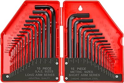Yetools jeu de clés allen hexagonales hn-1-001 d'outils de qualité industrielle