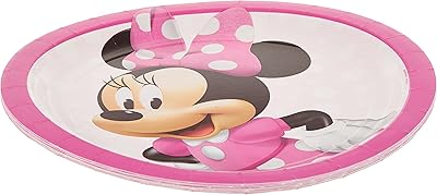 Assiettes en papier motif minnie mouse (8 pièces) - 1 paquet