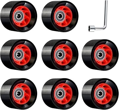 8 paquets de roues de patins à roulettes tobwolf 58 mm x 32