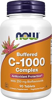 Now suppléments, complexe de vitamine c-1000 avec 250 mg de bioflavonoïdes, tamponné, protection