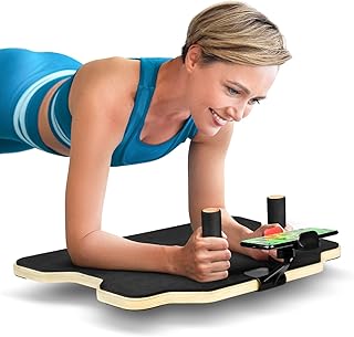 Planche d'équilibre oscillante en bois/plastique pour l'exercice, planche d'équilibre pour debout au bureau